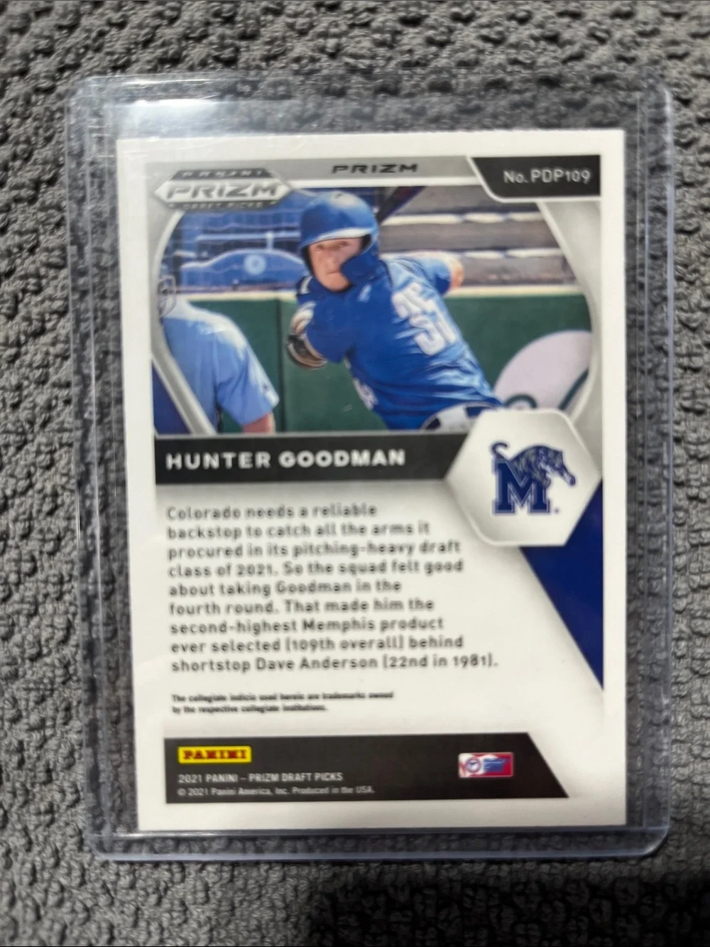 2021 Panini Prizm Draft Picks Hyper Red Velocity #PDP109